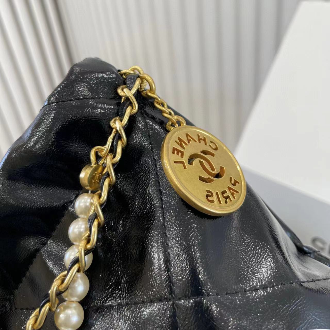 CHANE1   ゴールドコインチェーンバッグ【50％割引+送料無料】