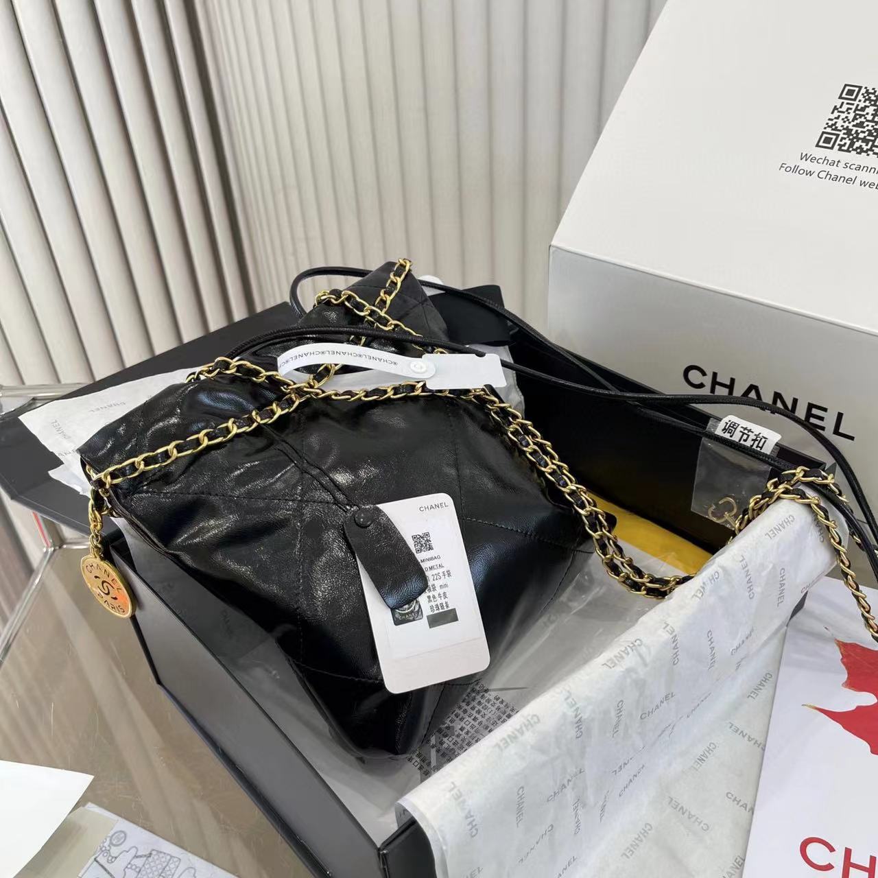 CHANE1   ゴールドコインチェーンバッグ【50％割引+送料無料】