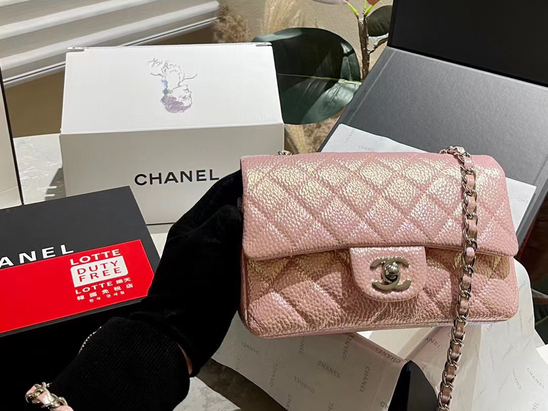 CHANE1  パールグラデーションショルダーチェーンバッグ【50％割引+送料無料】