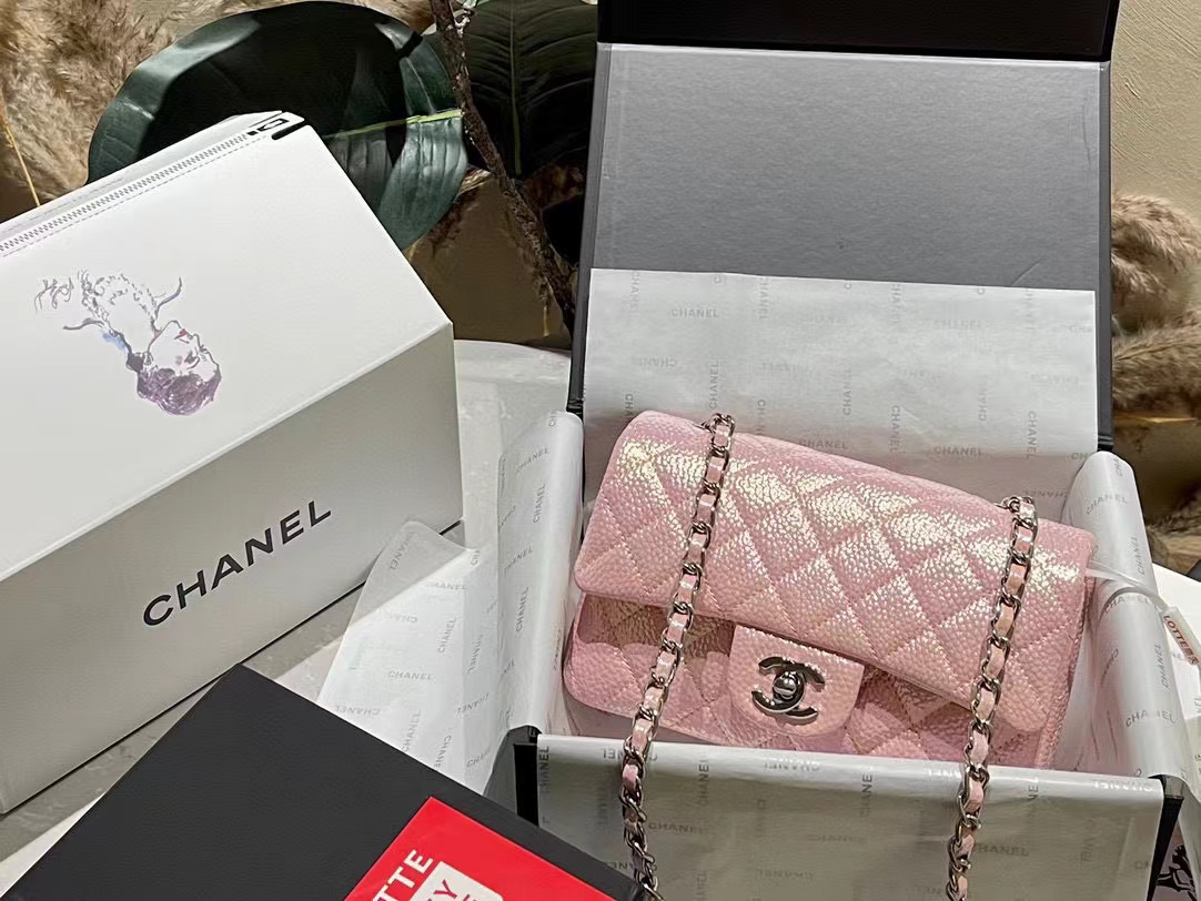 CHANE1  パールグラデーションショルダーチェーンバッグ【50％割引+送料無料】