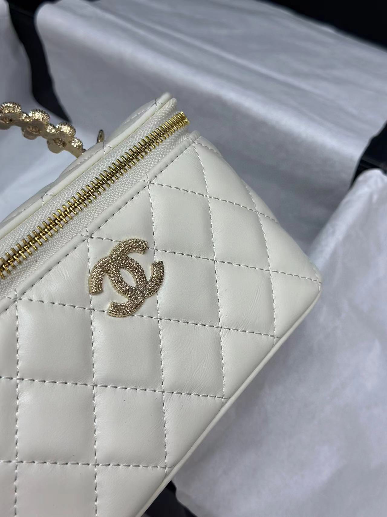 CHANE1 パールボックスハンドバッグ【50％割引+送料無料】