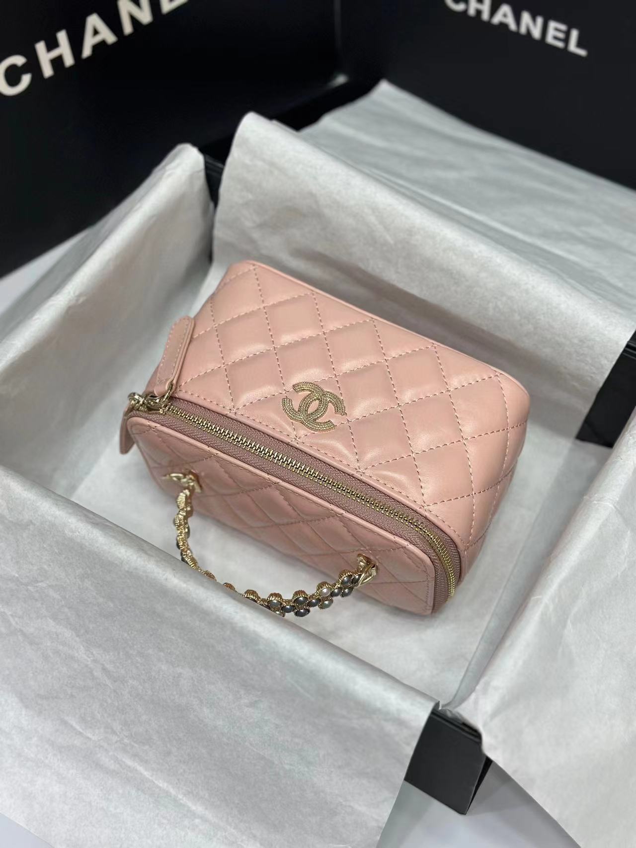 CHANE1 パールボックスハンドバッグ【50％割引+送料無料】