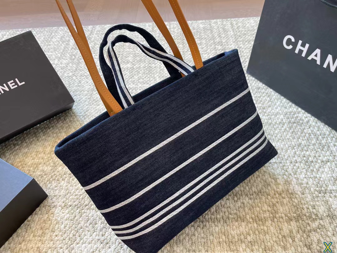 CHANE1  デニムショッピングバッグ【50％割引+送料無料】