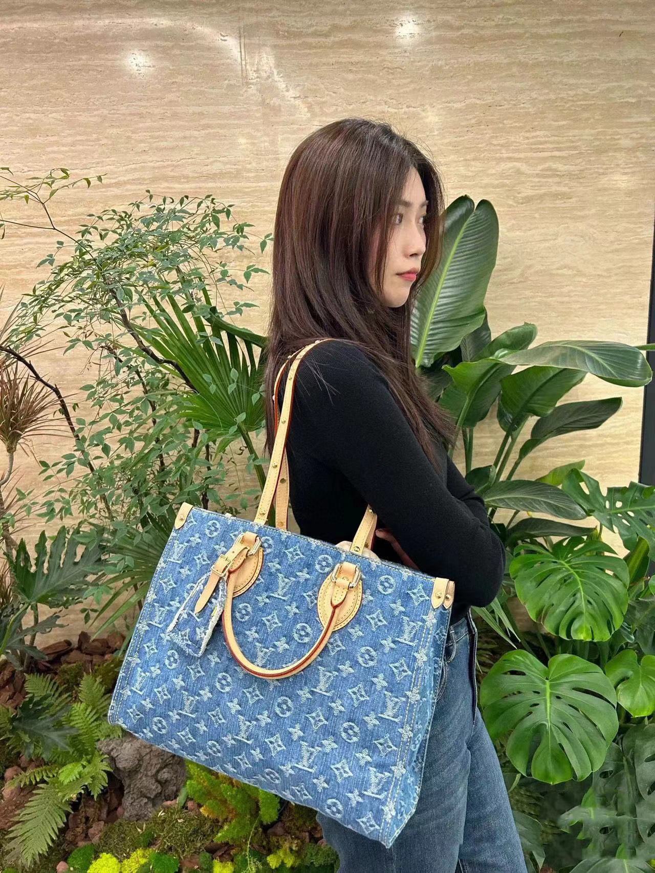 LV  デニムショッピングバッグ【50％割引+送料無料】