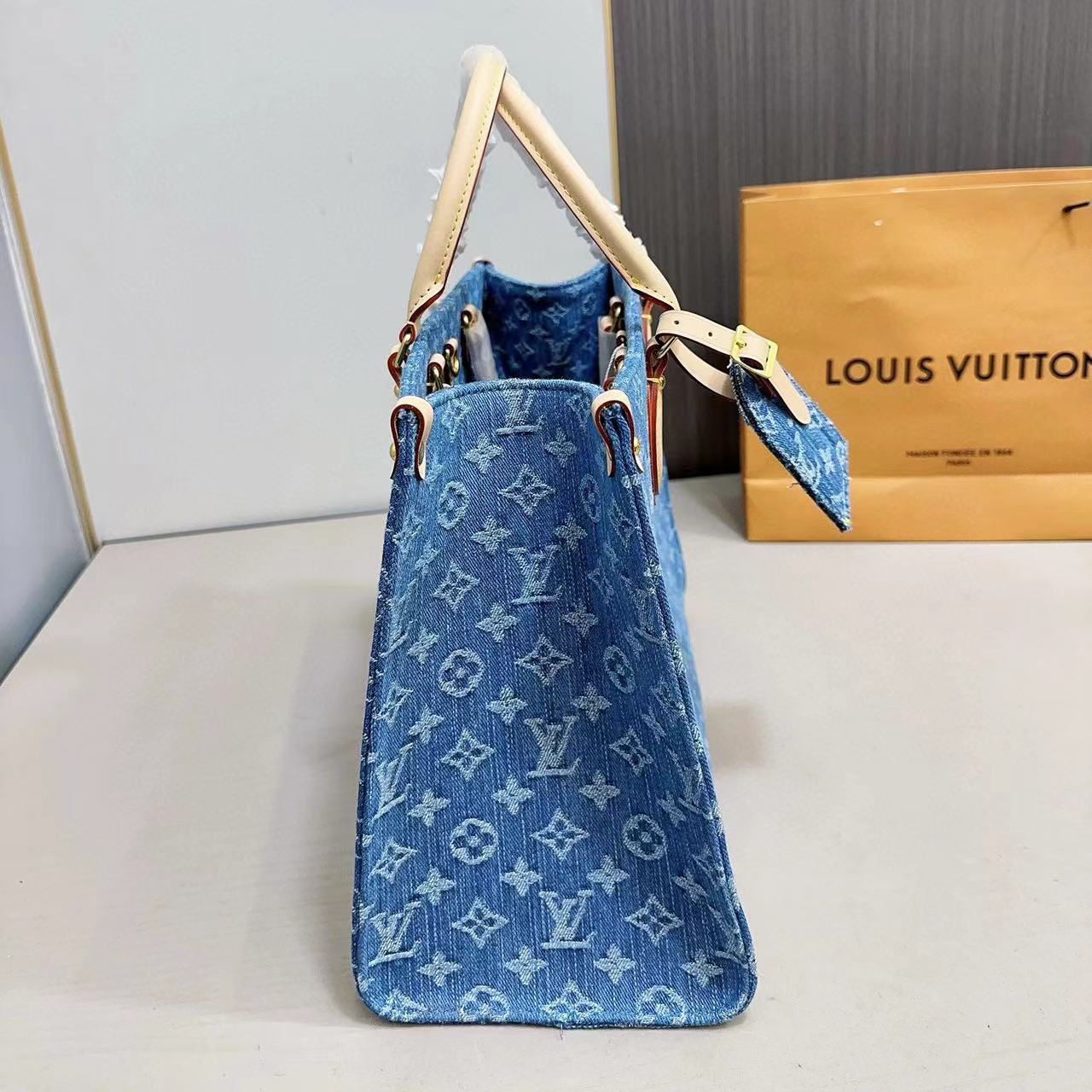 LV  デニムショッピングバッグ【50％割引+送料無料】