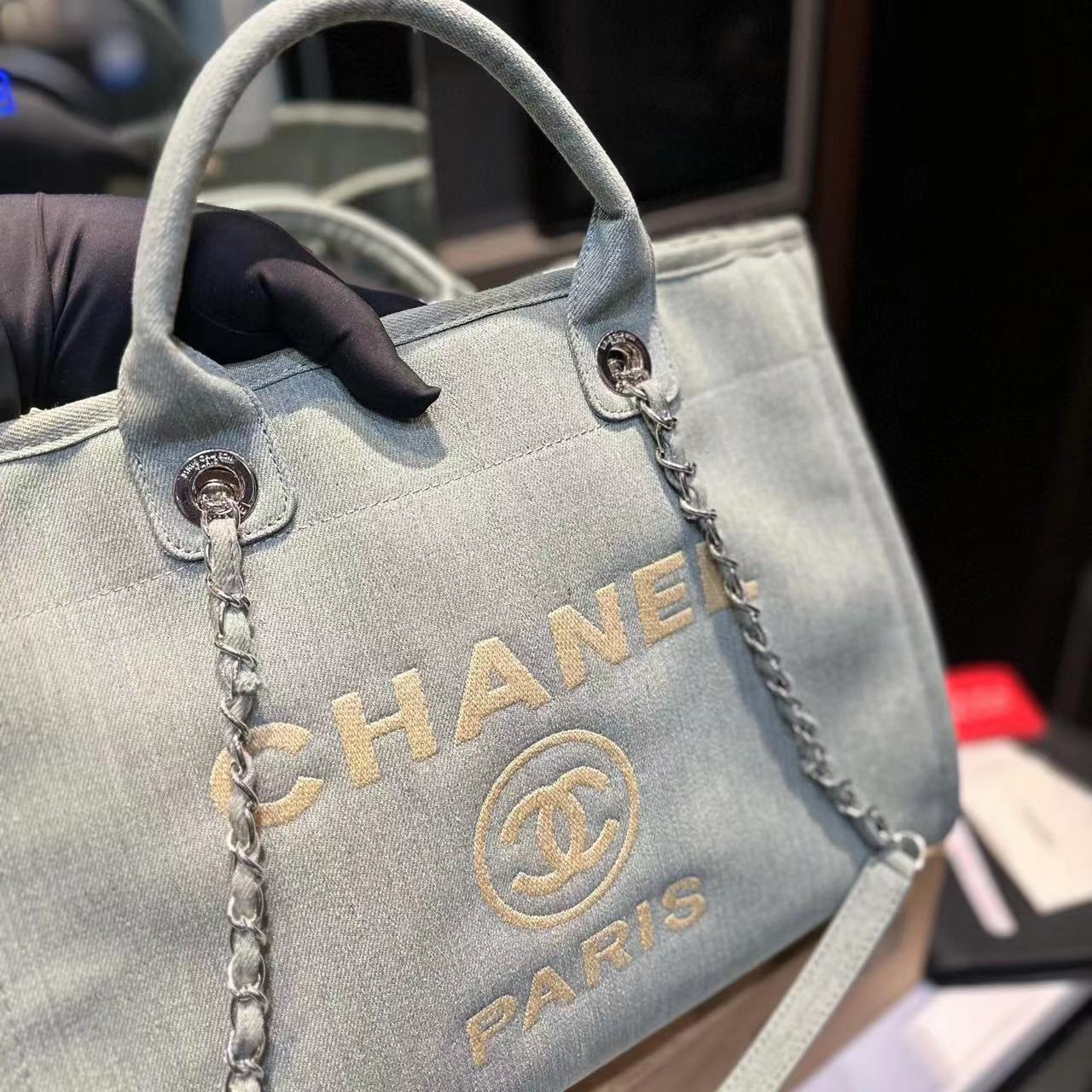 CHANE1  デニムビーチバッグ【50％割引+送料無料】