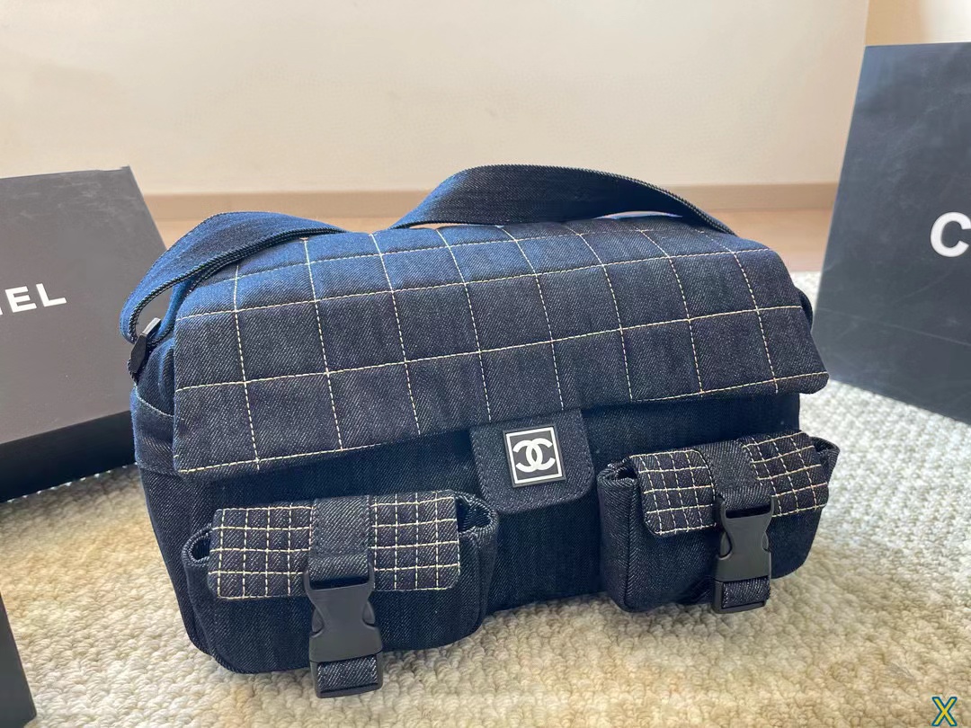 CHANE1  デニムトラベルバッグ【50％割引+送料無料】