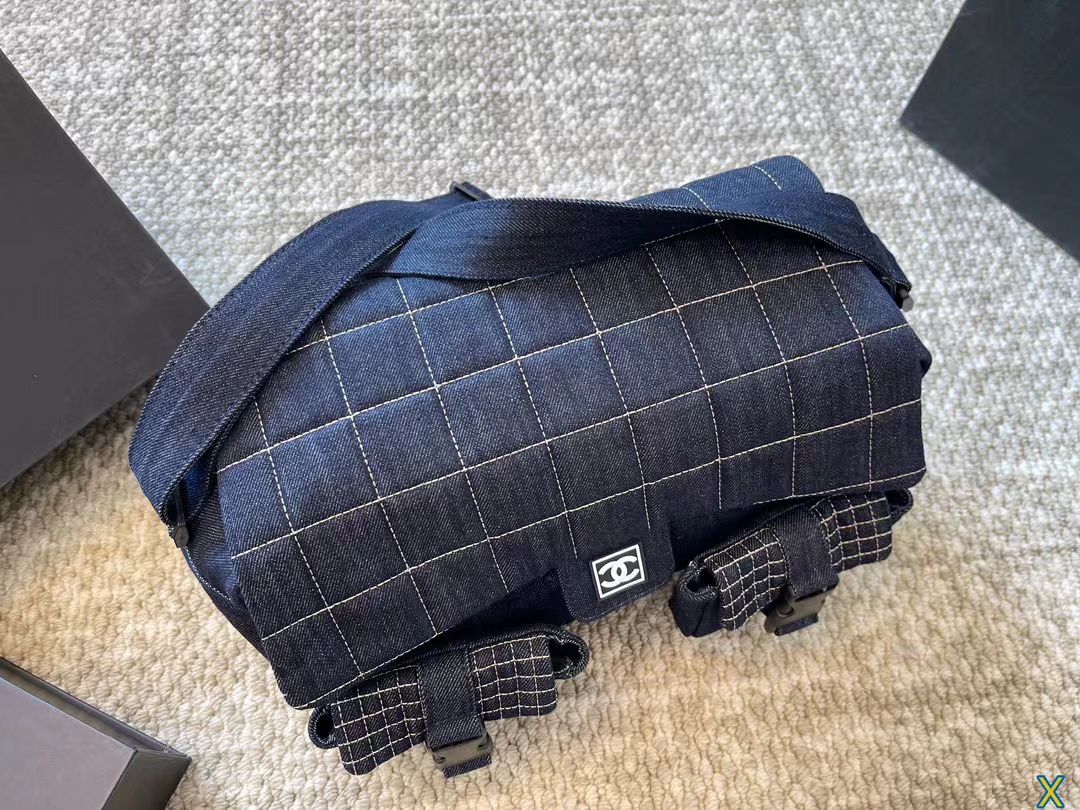 CHANE1  デニムトラベルバッグ【50％割引+送料無料】