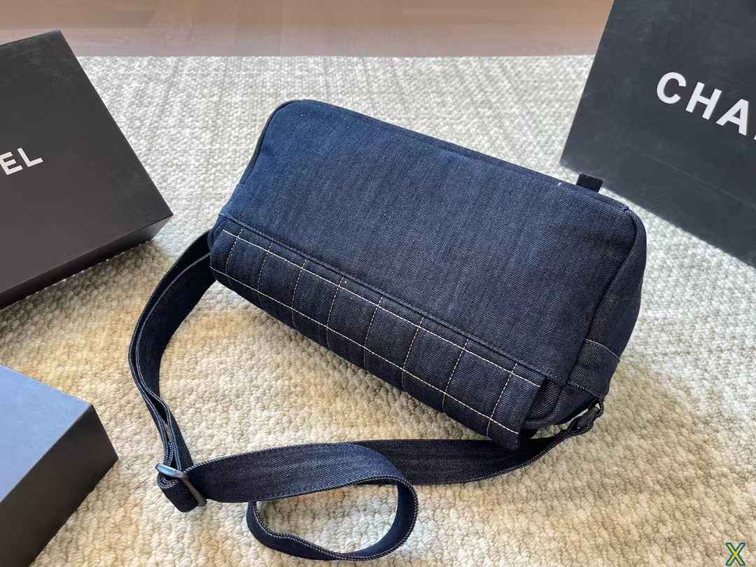 CHANE1  デニムトラベルバッグ【50％割引+送料無料】