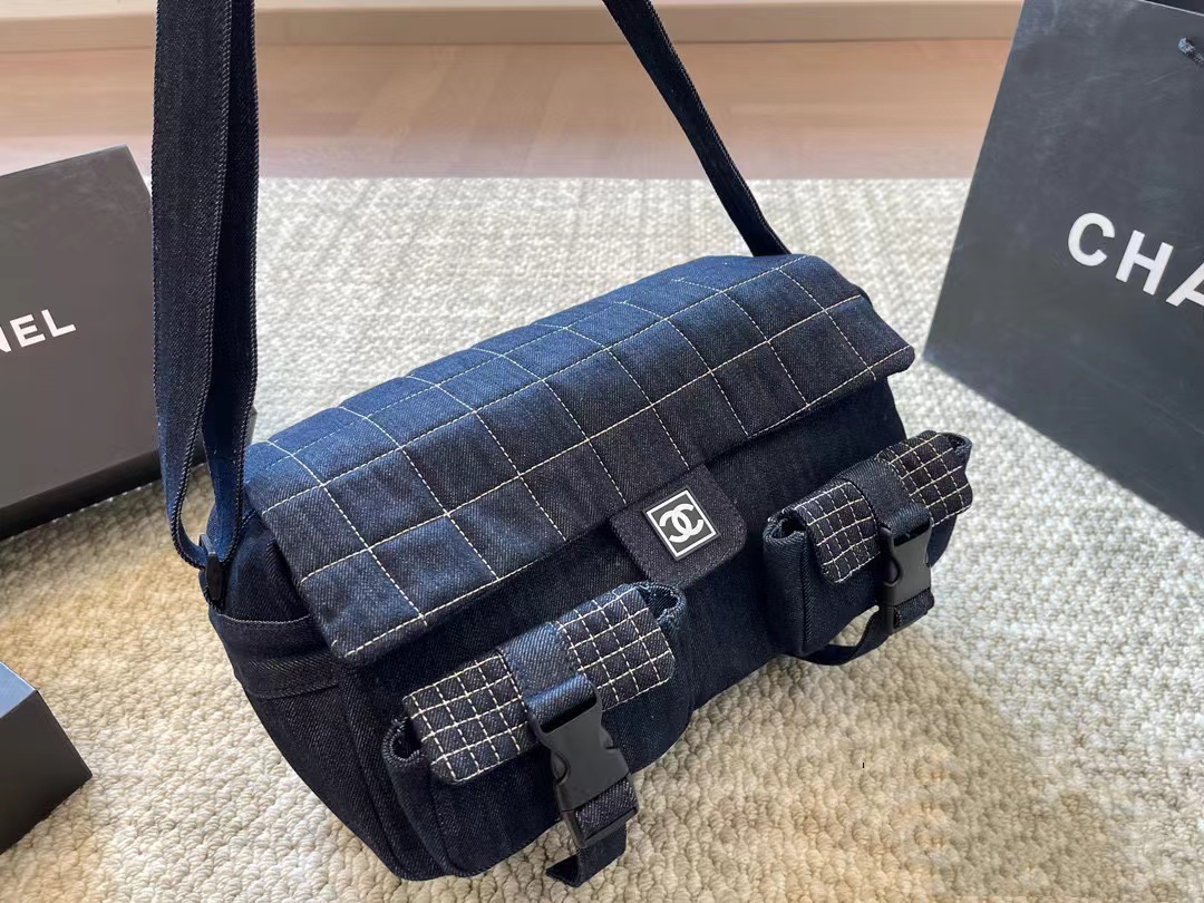 CHANE1  デニムトラベルバッグ【50％割引+送料無料】