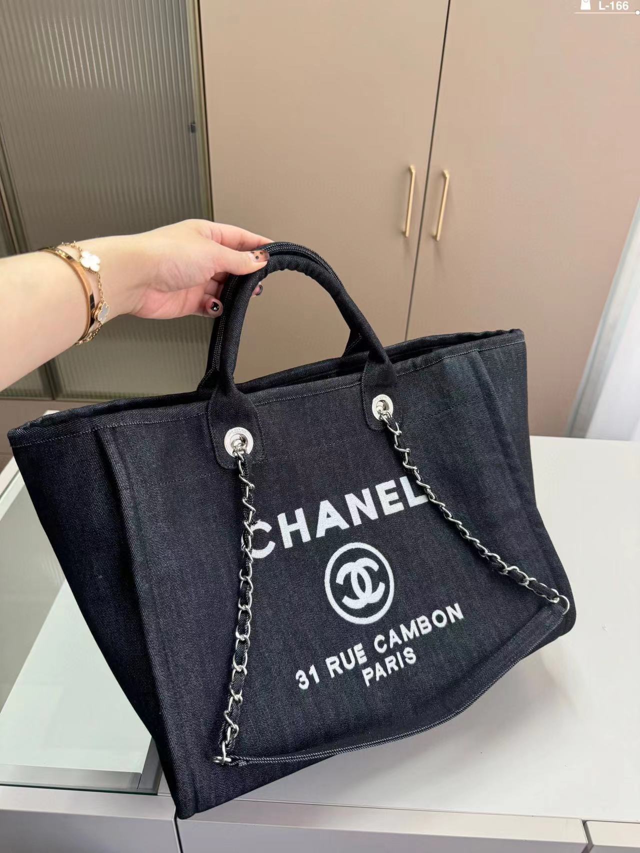 CHANE1  デニムビーチバッグ【50％割引+送料無料】