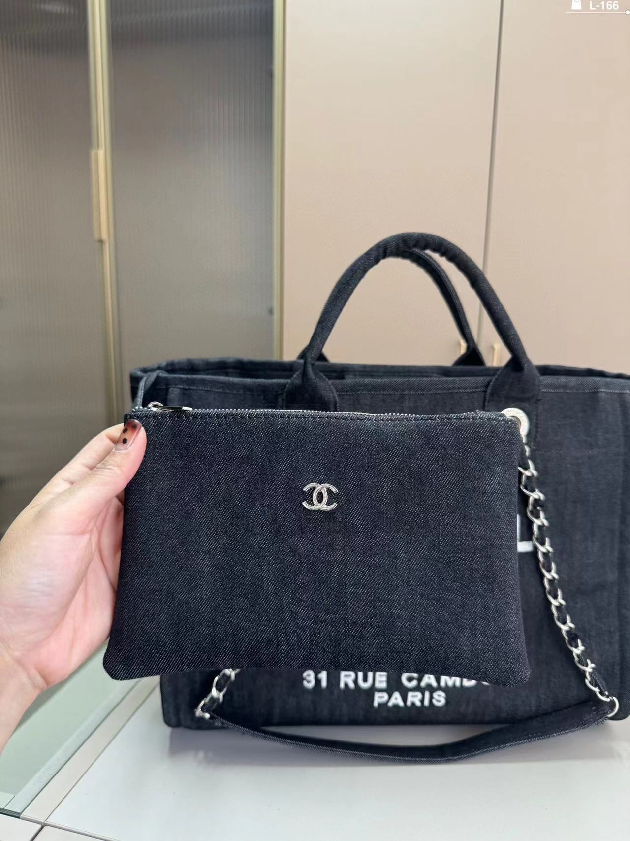 CHANE1  デニムビーチバッグ【50％割引+送料無料】