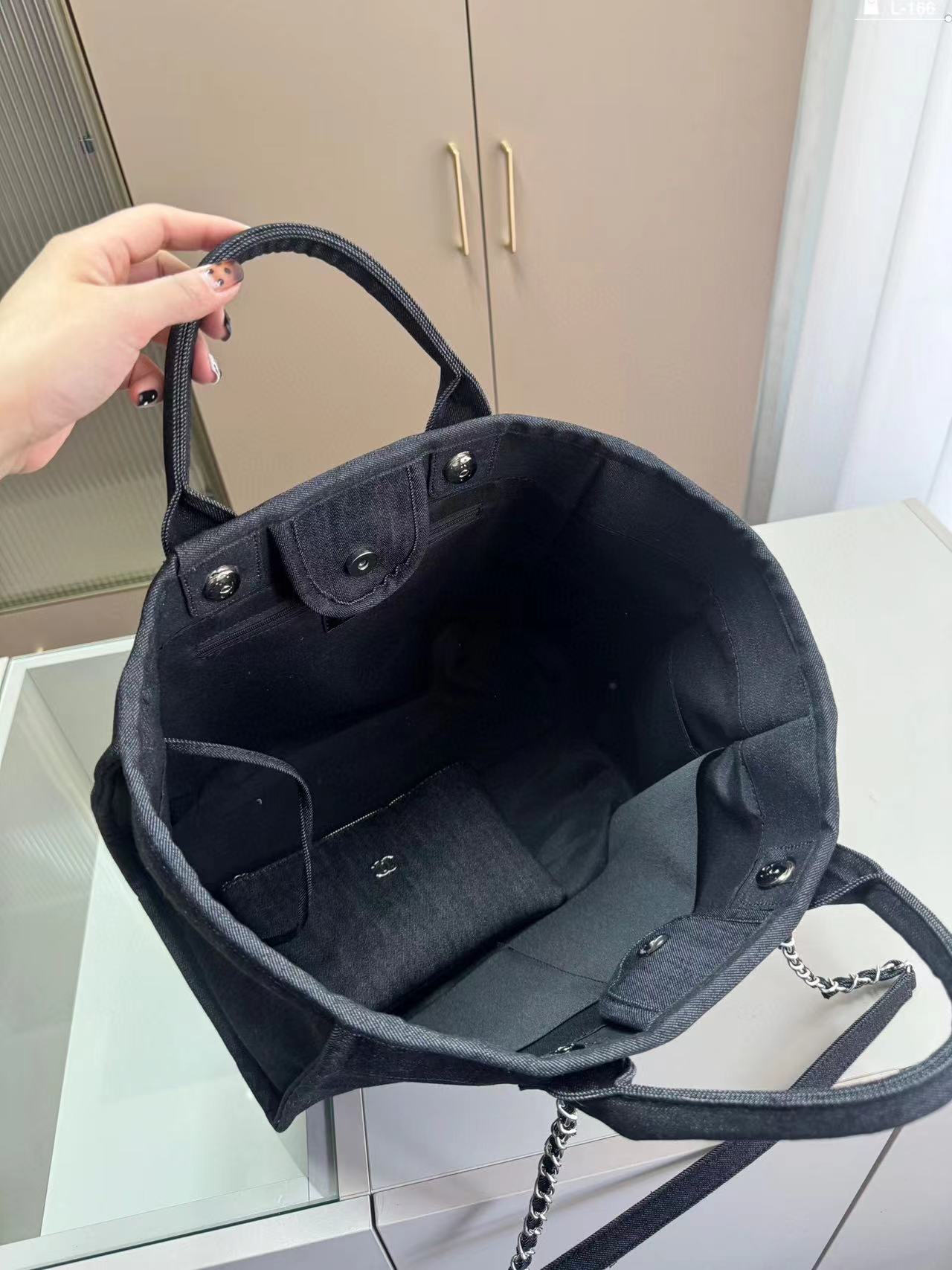 CHANE1  デニムビーチバッグ【50％割引+送料無料】