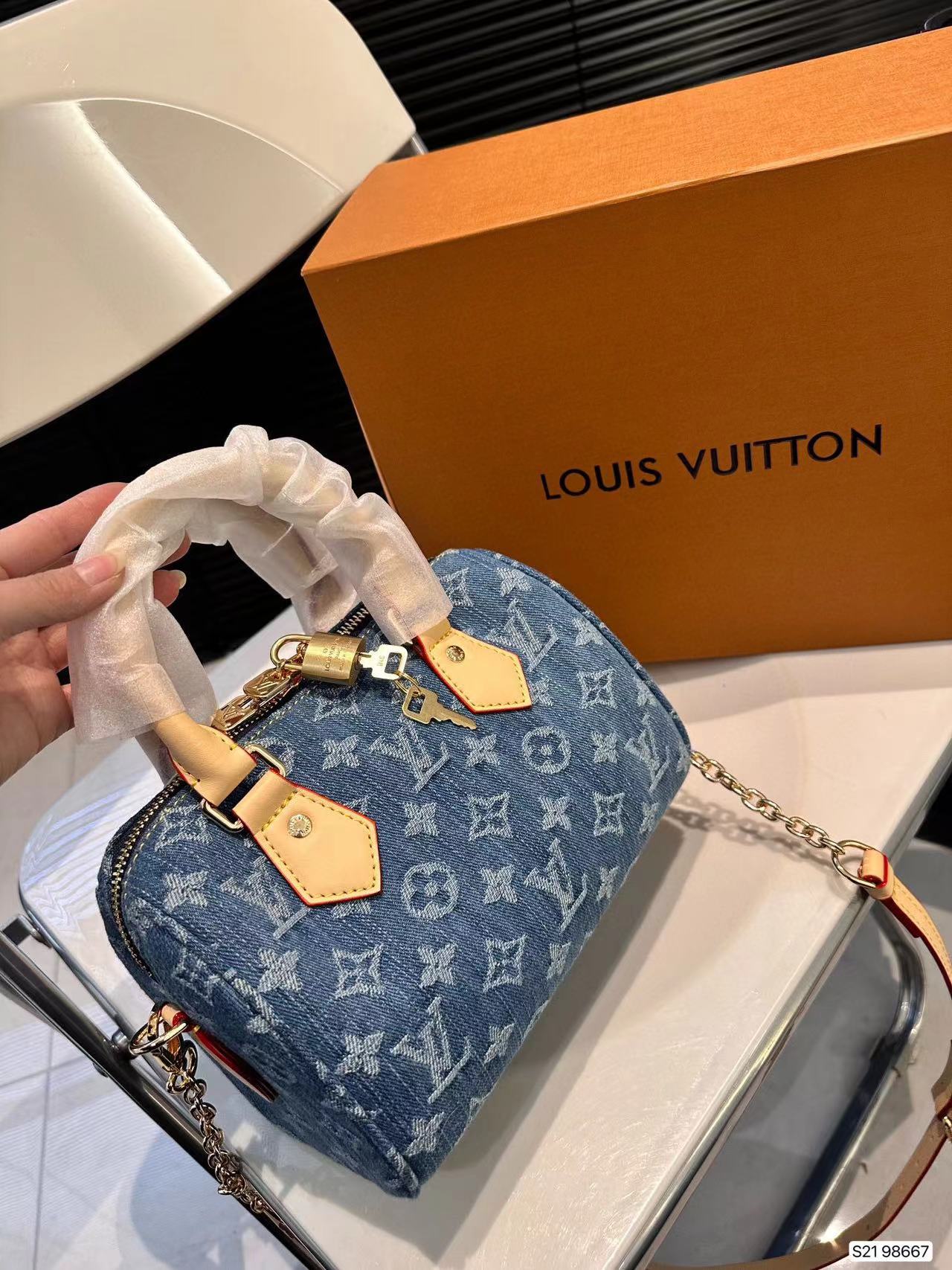 LV  デニム ハンドバッグ【50％割引+送料無料】