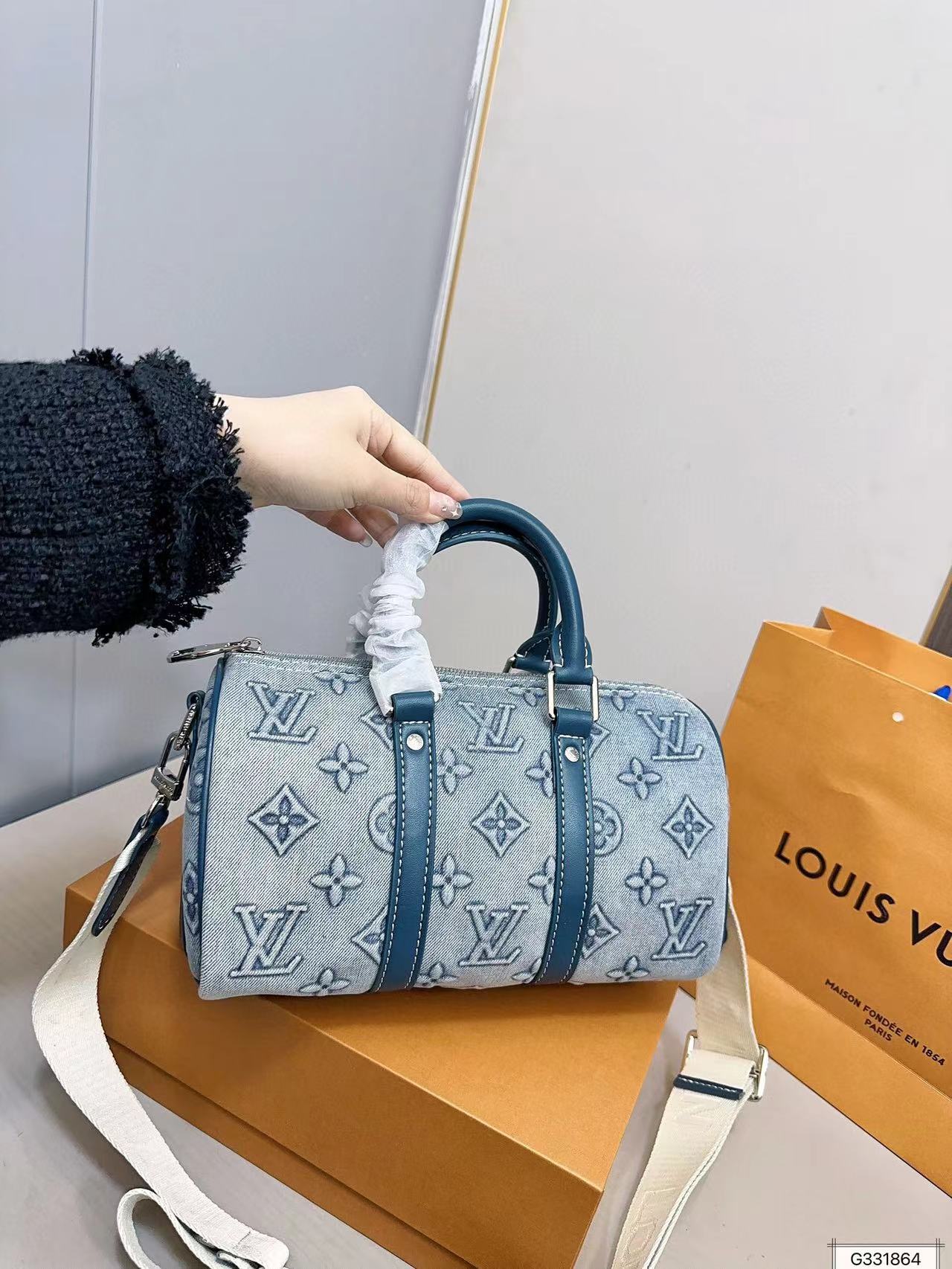 LV keepall デニムハンドバッグ【50％割引+送料無料】