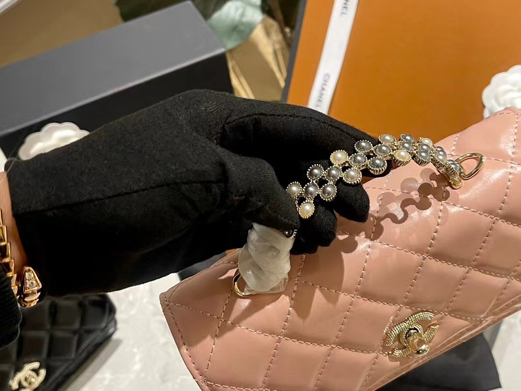 CHANE1 パールハンドルハンドチェーンバッグ【50％割引+送料無料】