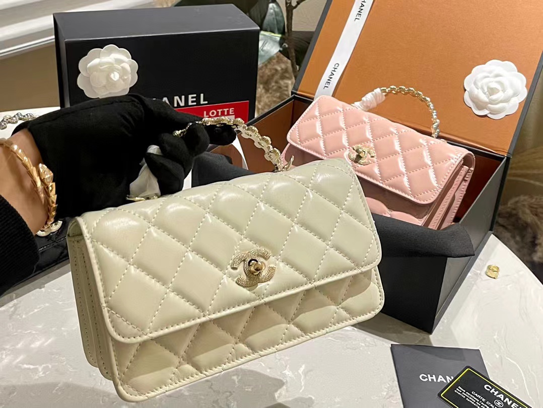 CHANE1 パールハンドルハンドチェーンバッグ【50％割引+送料無料】