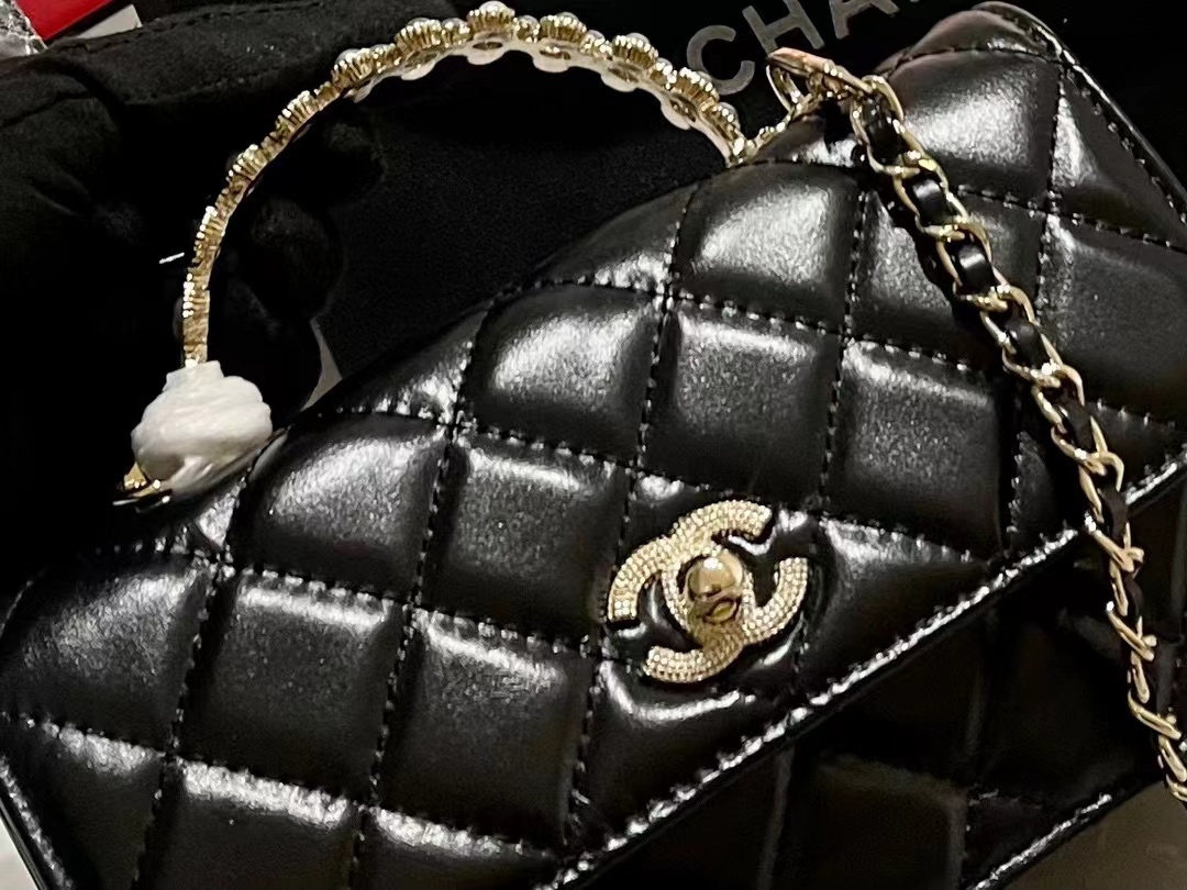 CHANE1 パールハンドルハンドチェーンバッグ【50％割引+送料無料】