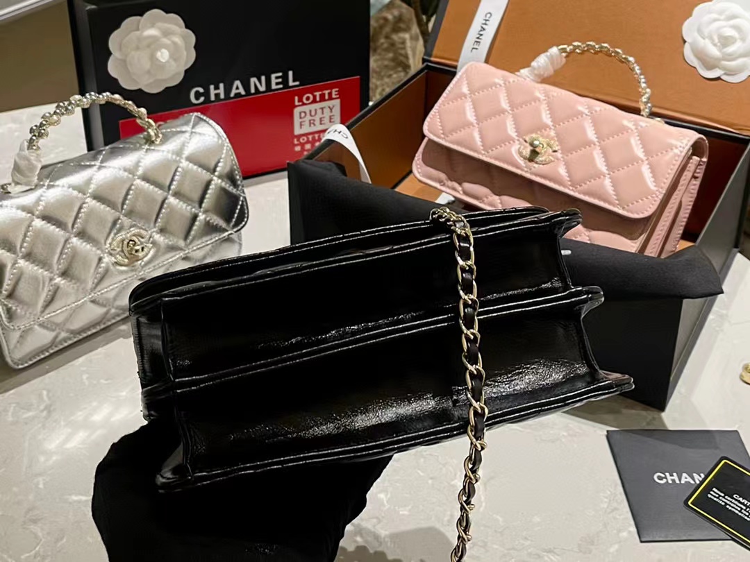 CHANE1 パールハンドルハンドチェーンバッグ【50％割引+送料無料】