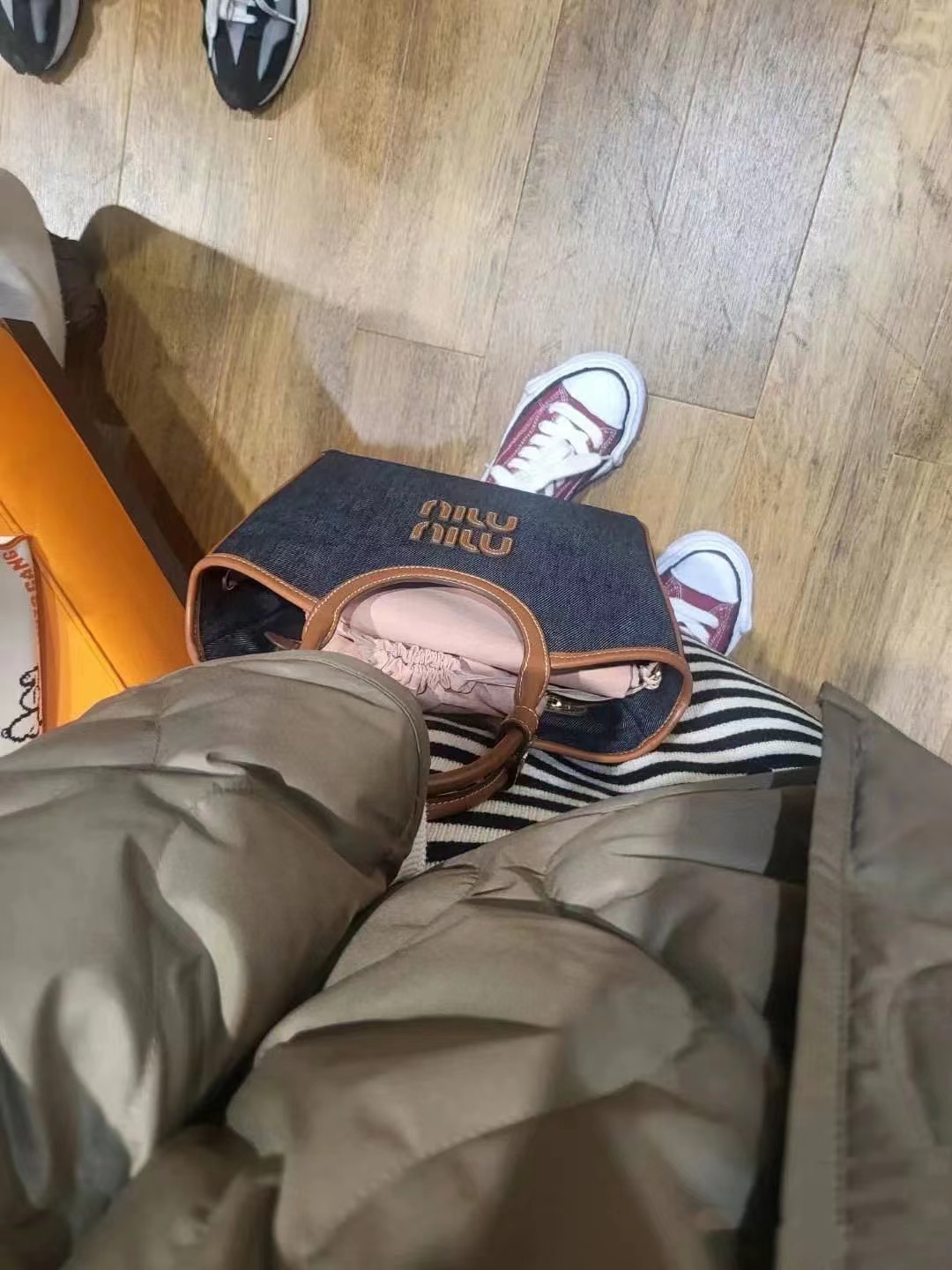 M1UM1U デニムハンドバッグ 【50％割引+送料無料】