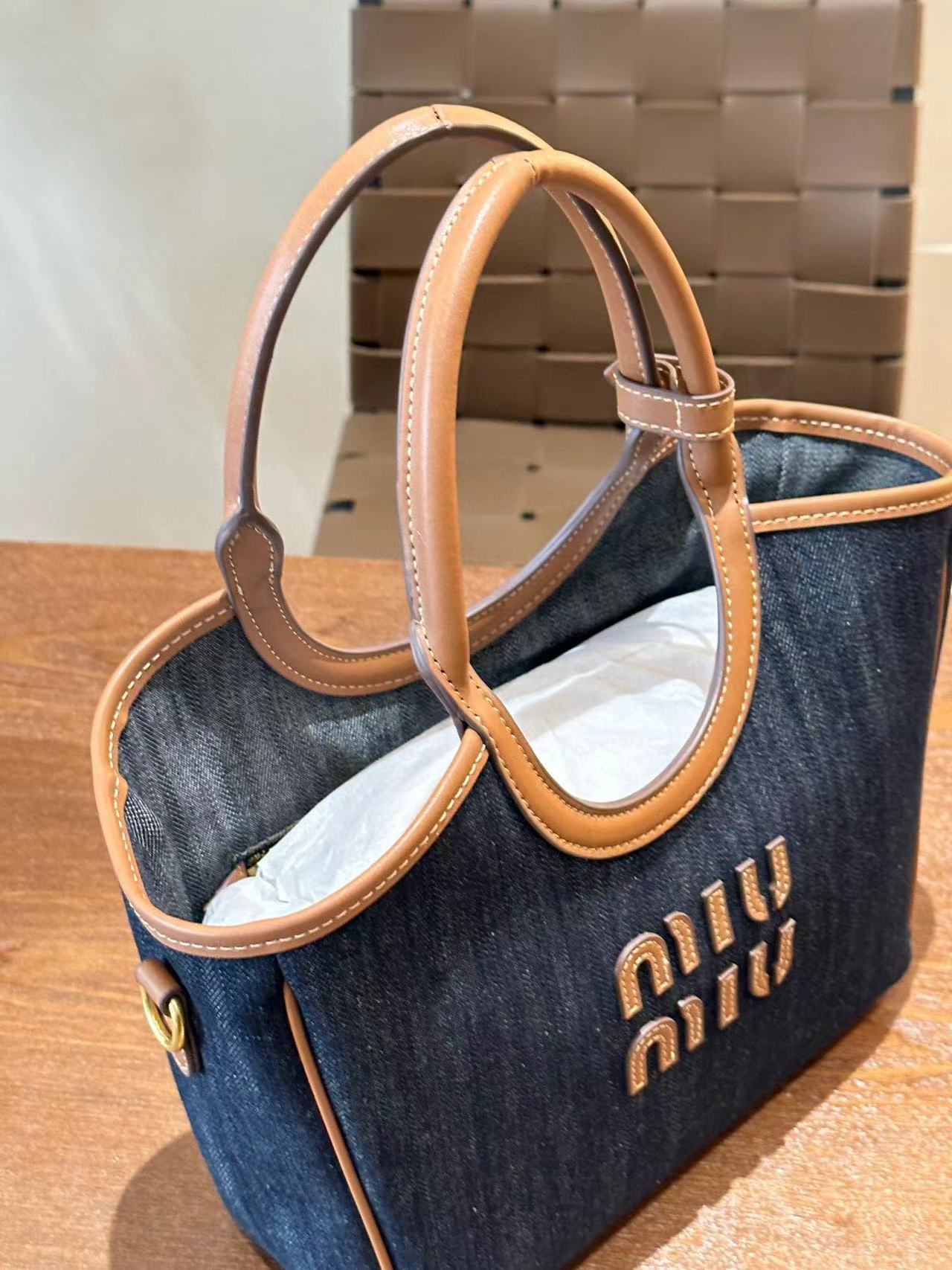 M1UM1U デニムハンドバッグ 【50％割引+送料無料】