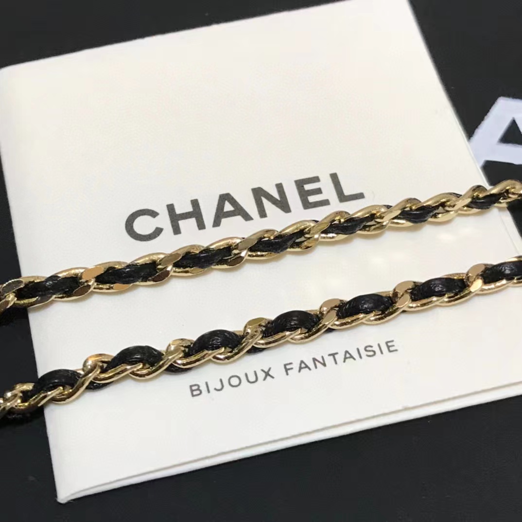 CHANE1 ダブルCパールネックレス【 50％割引+送料無料】