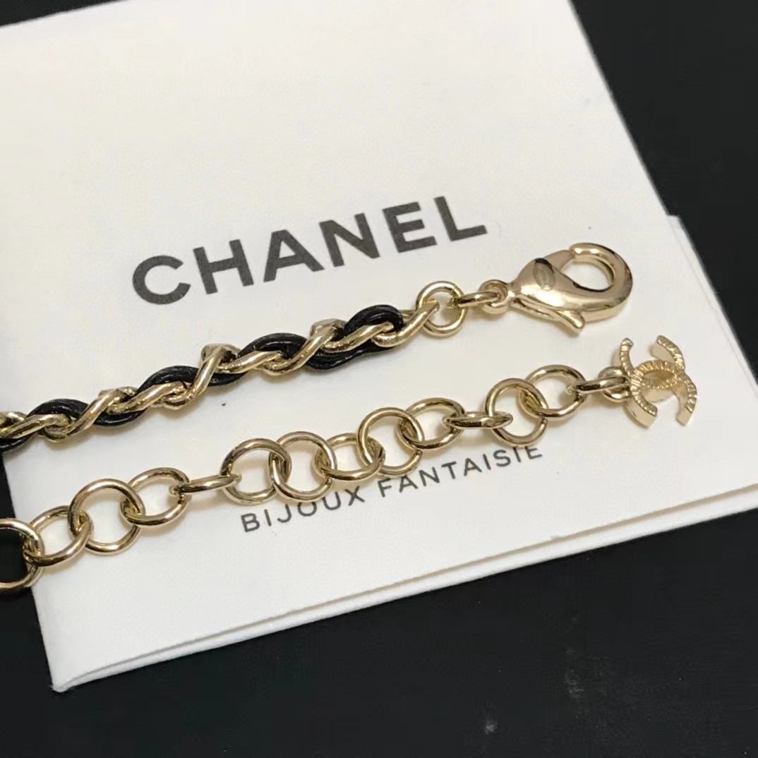 CHANE1 ダブルCパールネックレス【 50％割引+送料無料】