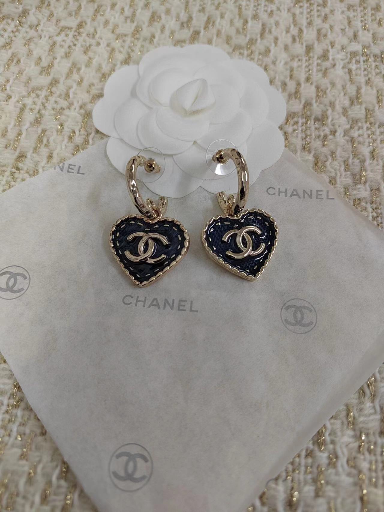 CHANE1 ブルーエナメルピーチハートピアス【 50％割引+送料無料】