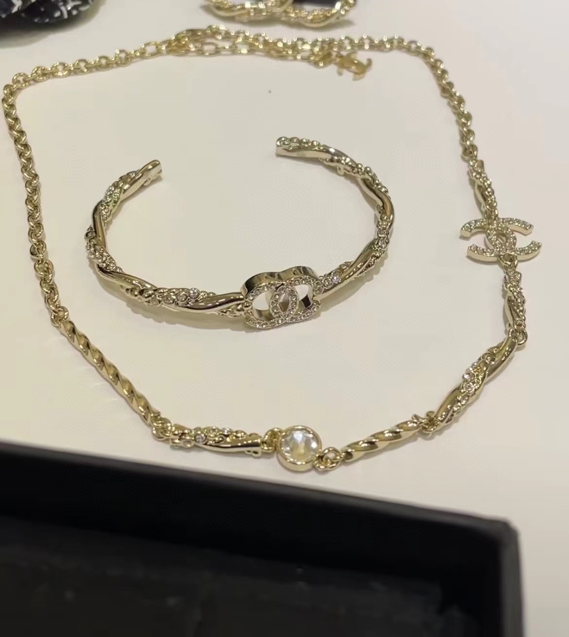 CHANE1 ブレスレット+ネックレス 2点セット【 50％割引+送料無料】