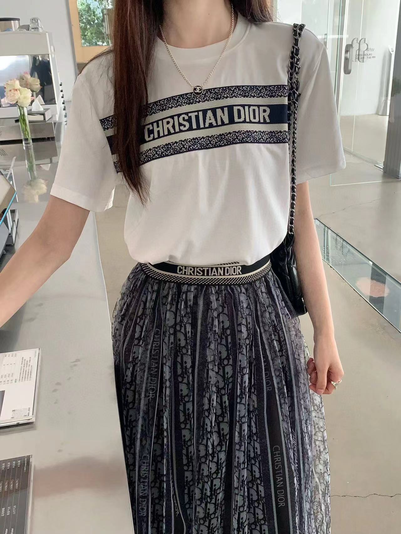 DI0R Tシャツ+ガーゼスカート 2点セット【 50％割引+送料無料】