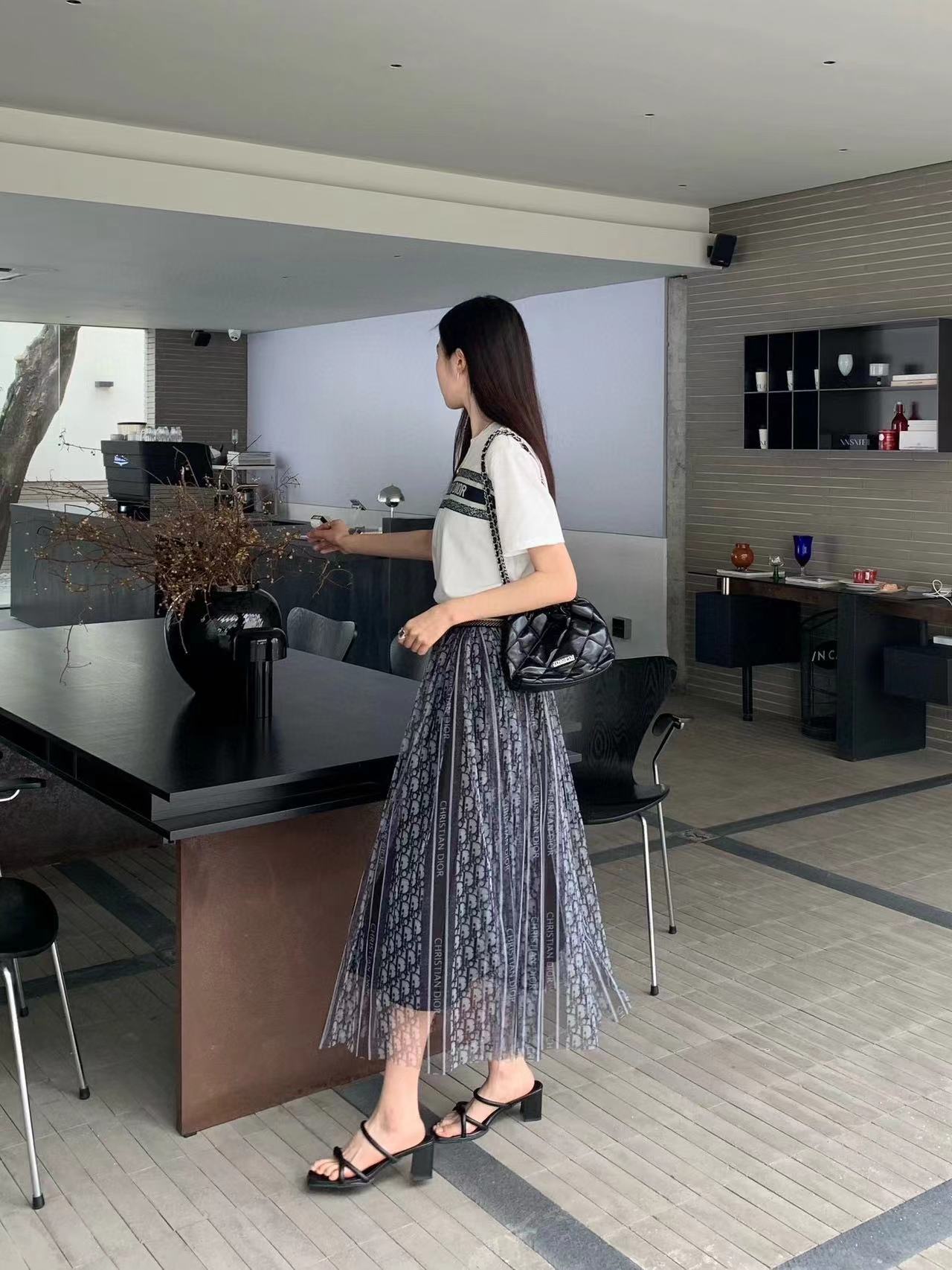 DI0R Tシャツ+ガーゼスカート 2点セット【 50％割引+送料無料】