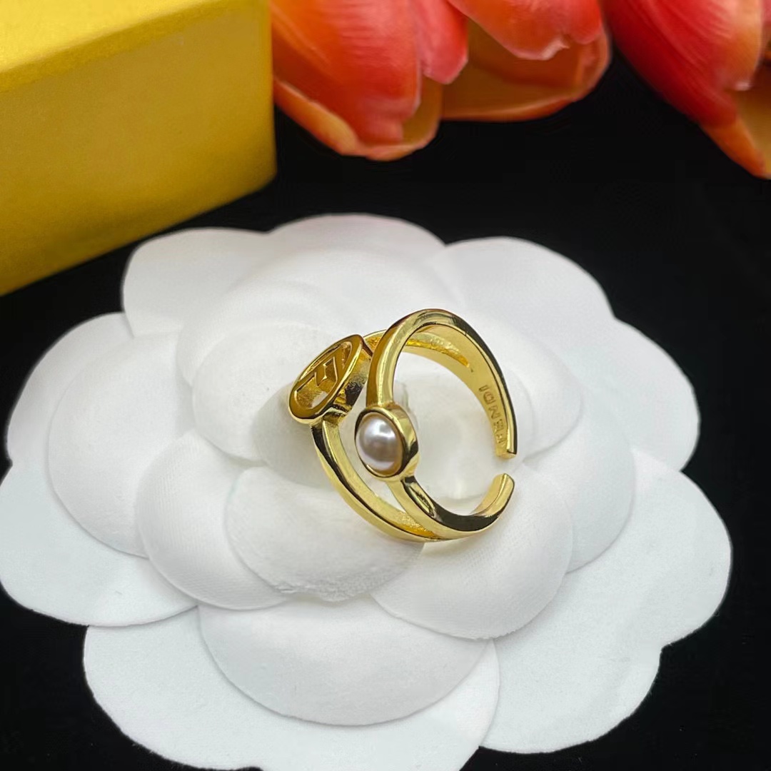 FEND1 パールシンプルリング【 50％割引+送料無料】