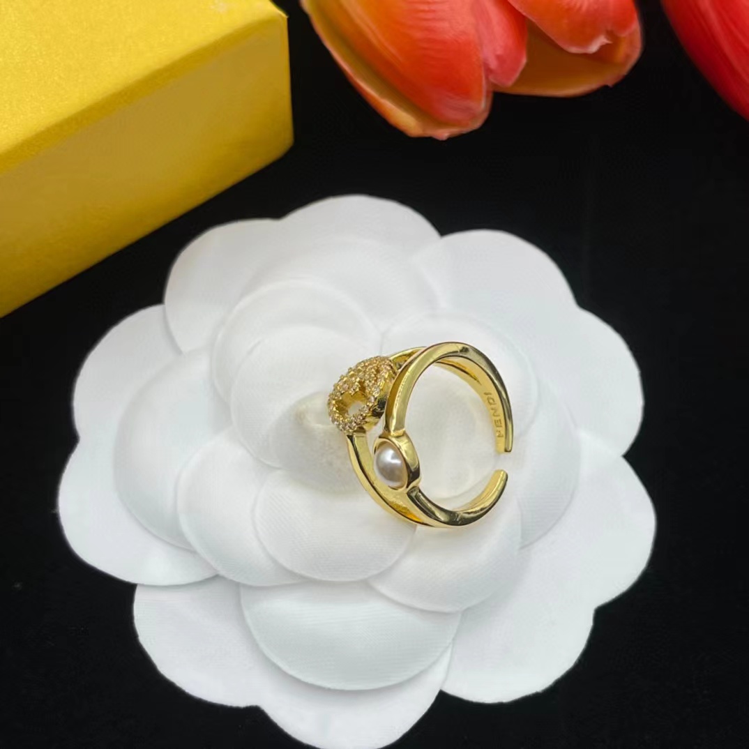 FEND1 パールシンプルリング【 50％割引+送料無料】