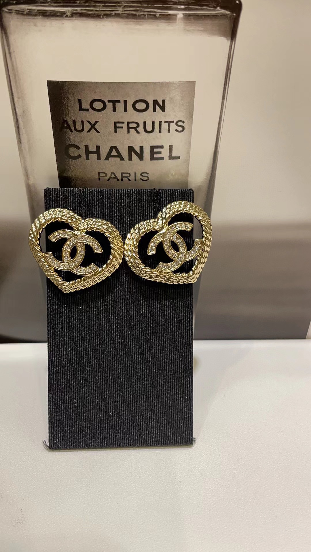 CHANE1 ハートセット ダイヤモンド イヤリング【 50％割引+送料無料】