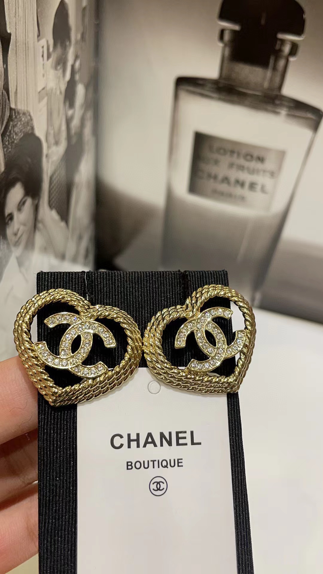 CHANE1 ハートセット ダイヤモンド イヤリング【 50％割引+送料無料】