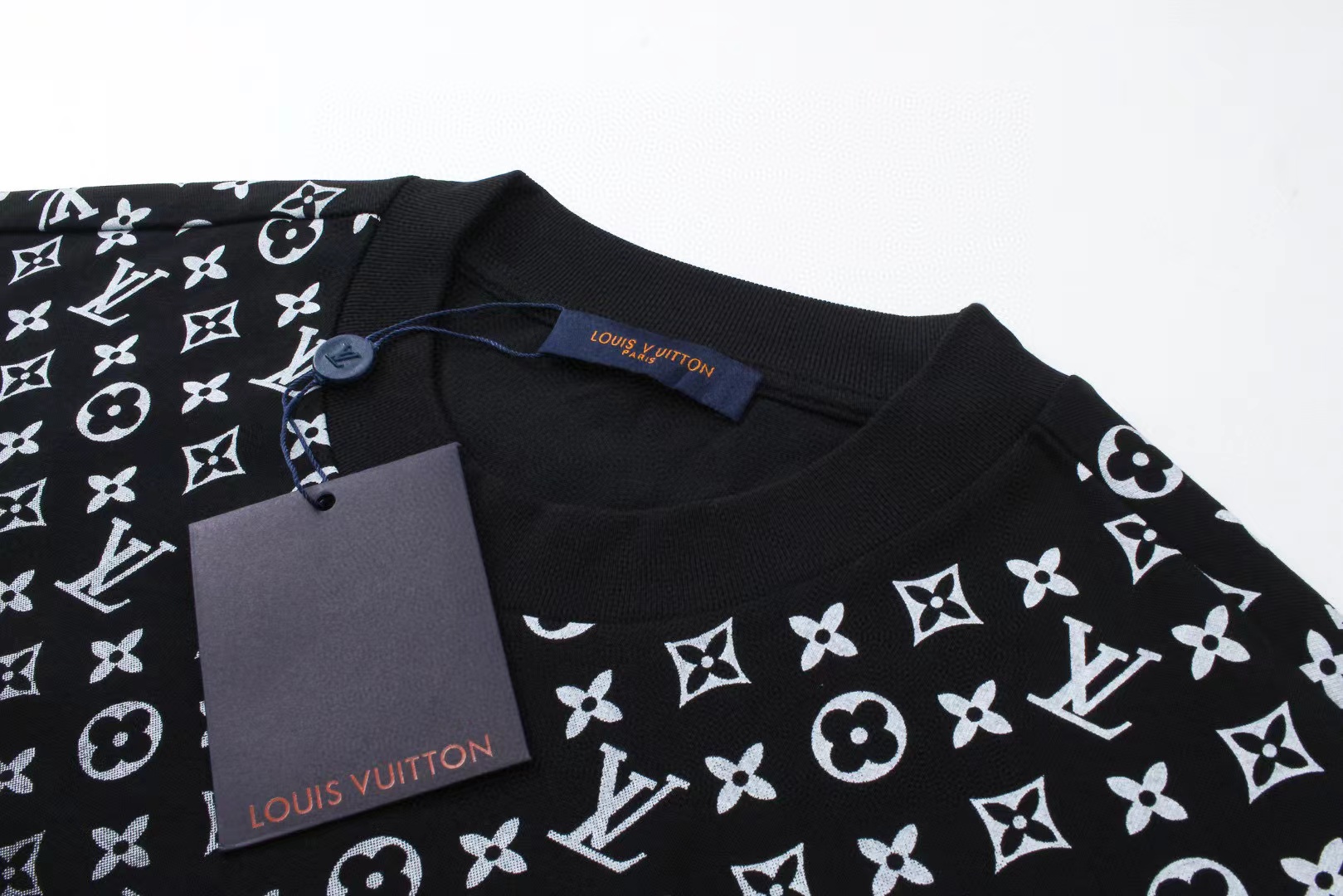 LV オールオーバープリント グラデーション メンズ Tシャツ【 50％割引+送料無料】