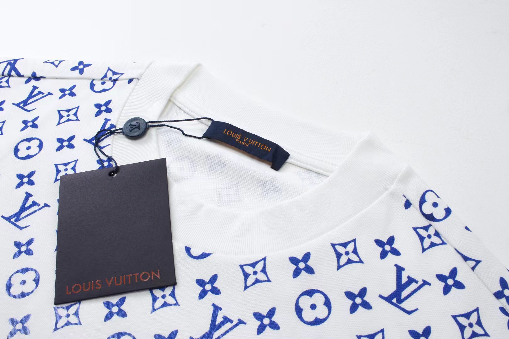 LV オールオーバープリント グラデーション メンズ Tシャツ【 50％割引+送料無料】