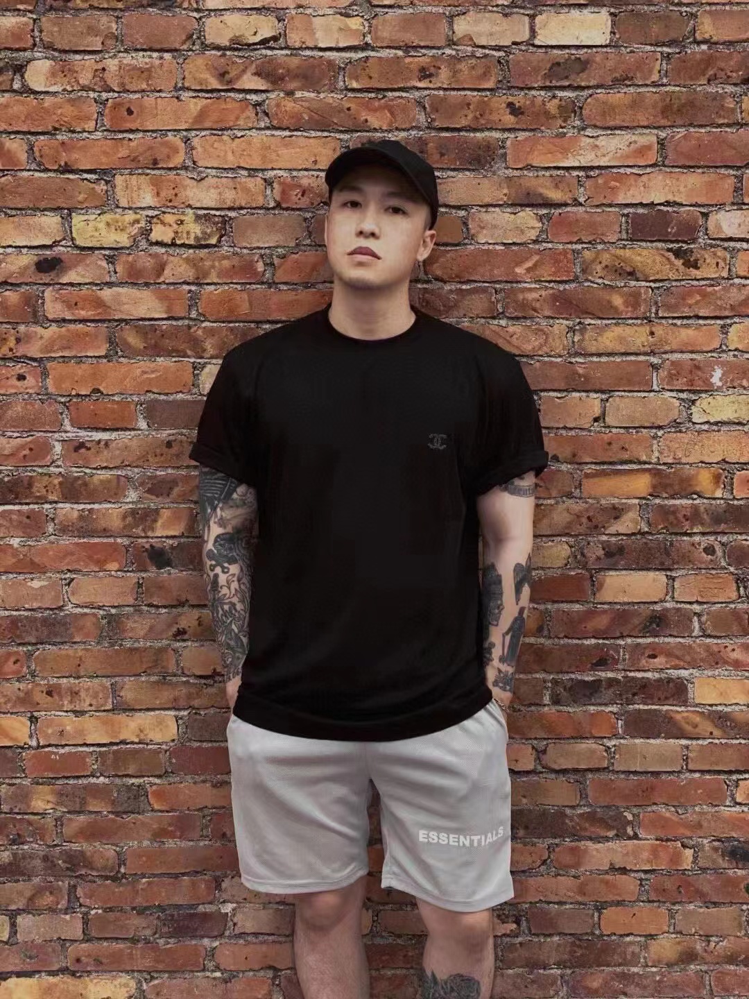 CHANE1 男女兼用 ダブルCロゴ シンプルTシャツ【 50％割引+送料無料】