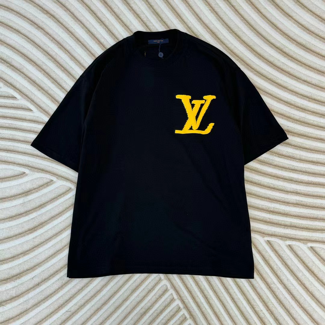 LV ラージロゴ シンプル メンズ Tシャツ【 50％割引+送料無料】
