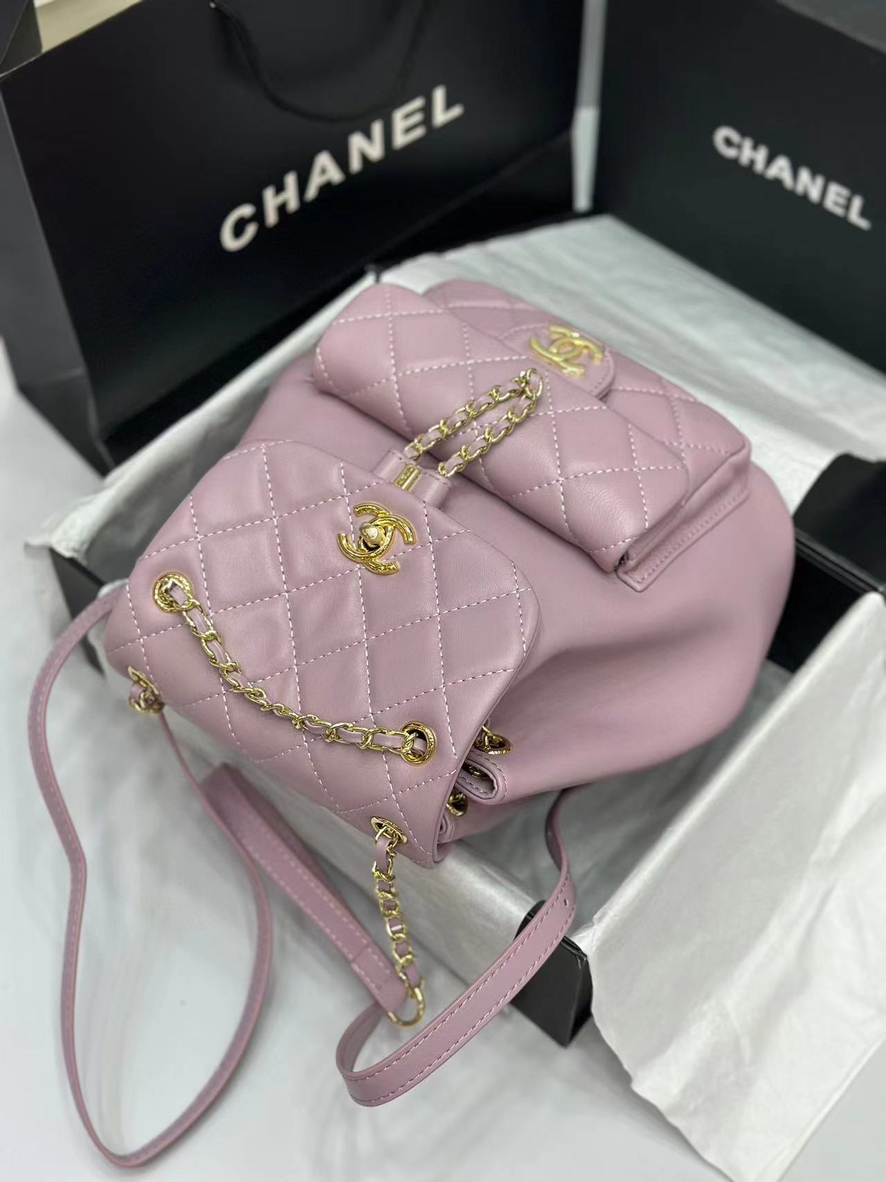 CHANE1 パープル バックパック【 50％割引+送料無料】