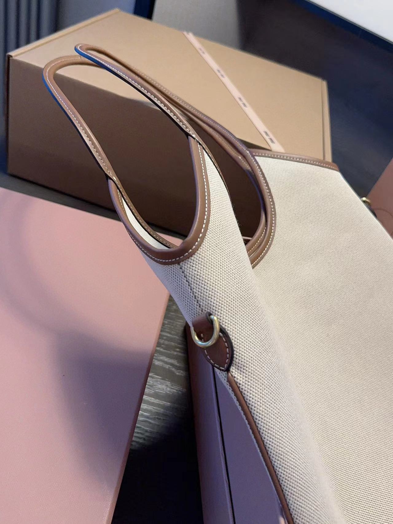 M1UM1U キャンバス ハンド ショッピング バッグ【 50％割引+送料無料】