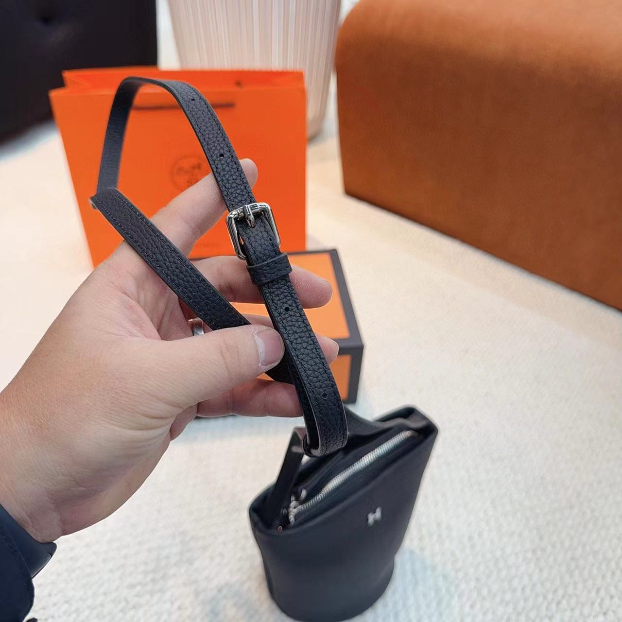 HERME5 牛革携帯電話バッグ【 50％割引+送料無料】