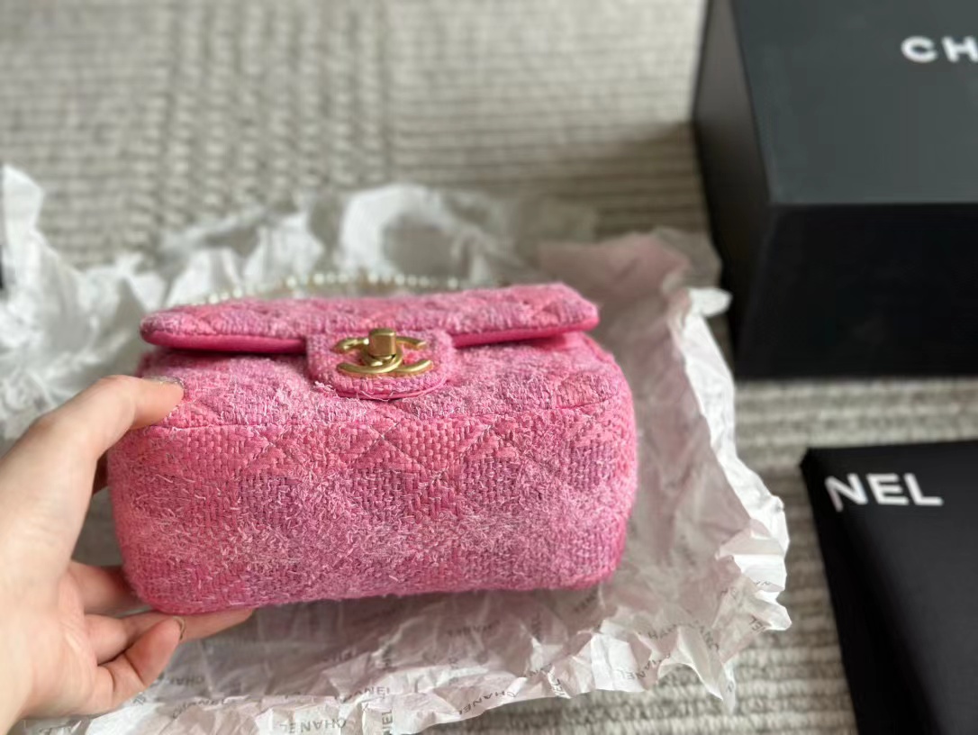 CHANE1 ウールパールチェーンバッグ【 50％割引+送料無料】