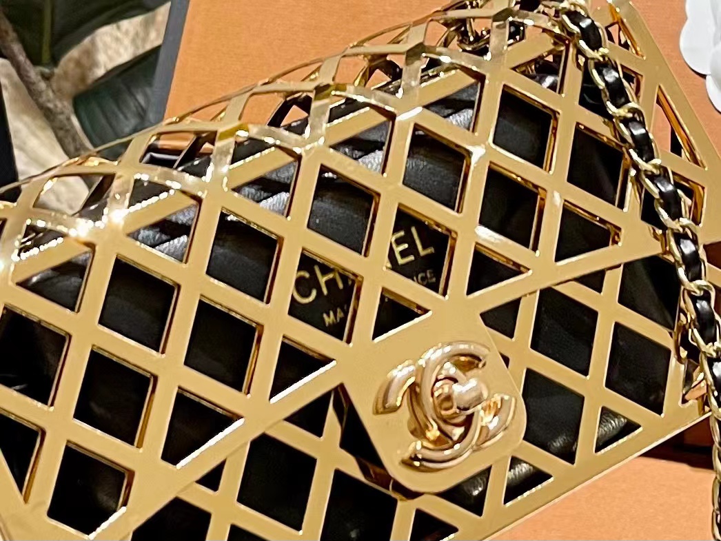 CHANE1 ダブルC 中空チェーン ショルダーバッグ【 50％割引+送料無料】