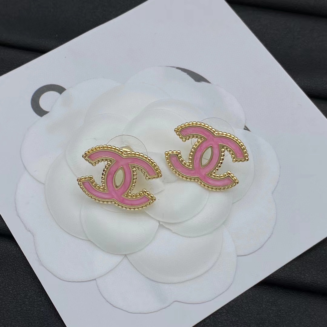 CHANE1 ダブルC スタッドピアス【 50％割引+送料無料】