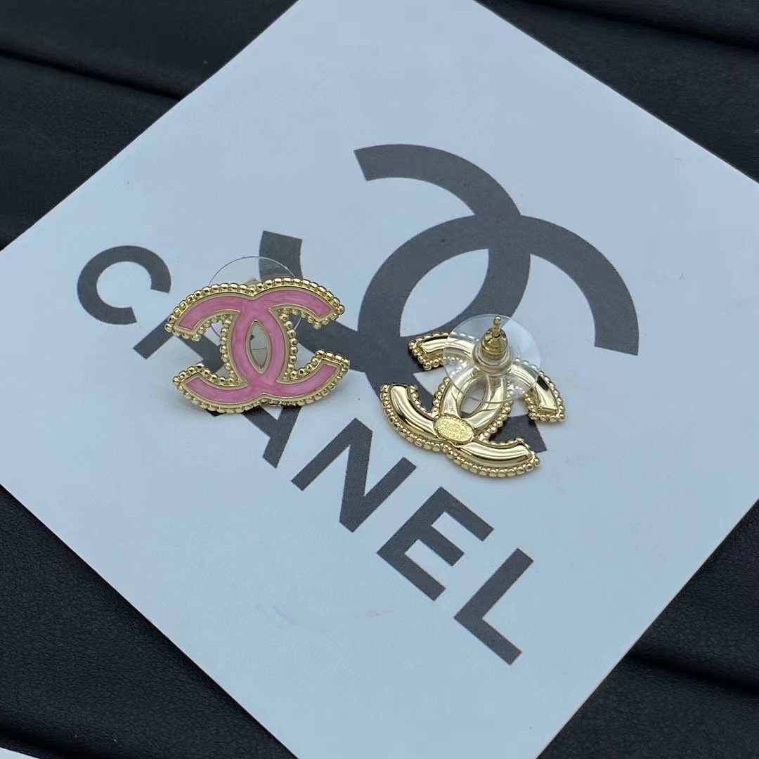 CHANE1 ダブルC スタッドピアス【 50％割引+送料無料】