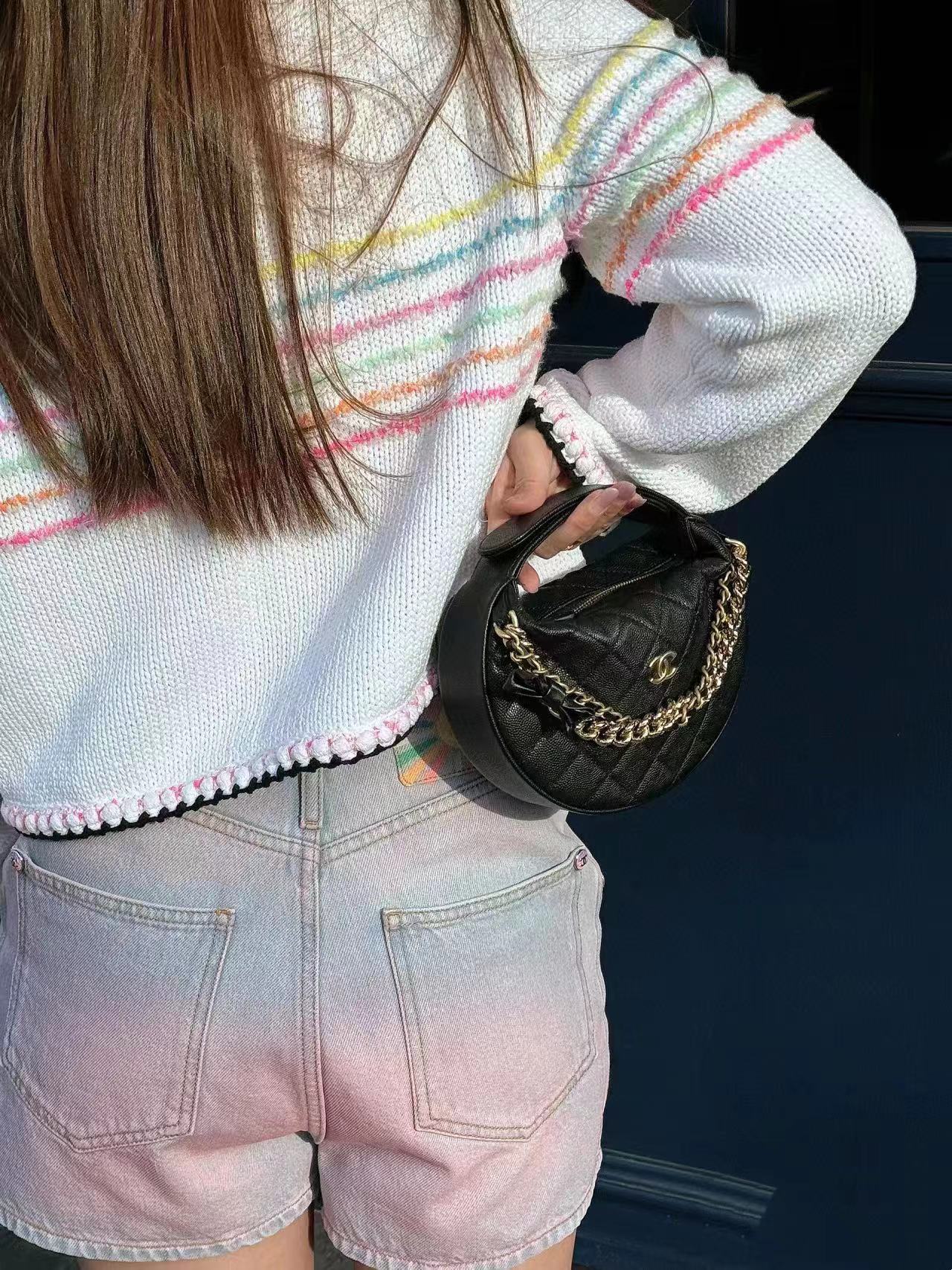 CHANE1 チェーン ハーフラウンド ハンドバッグ【 50％割引+送料無料】