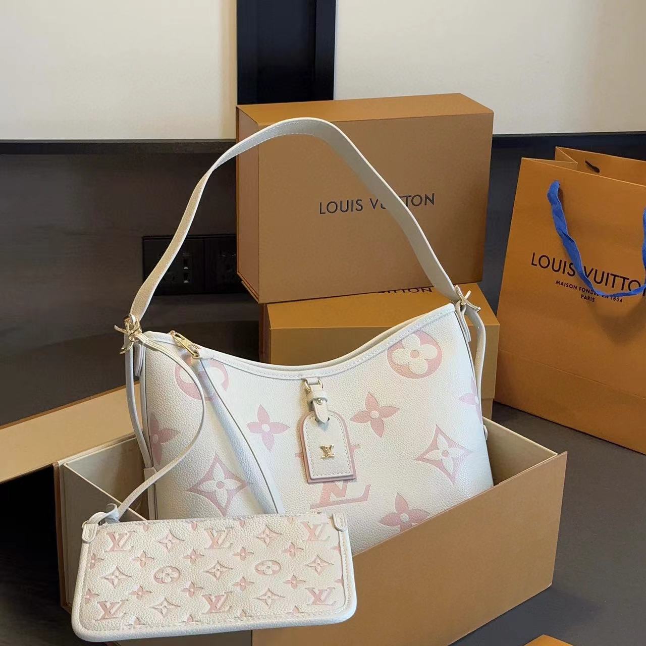 LV プリント バケットバッグ【50％割引+送料無料】