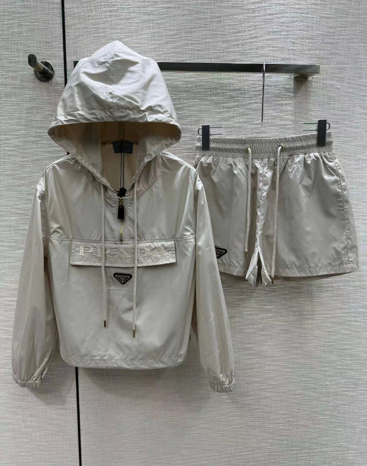 PR4DA フード付きジャケット+ショートパンツの2点セット【50％割引+送料無料】