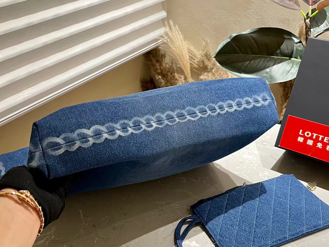 CHANE1 チェーンデニムショッピングバッグ【50％割引+送料無料】